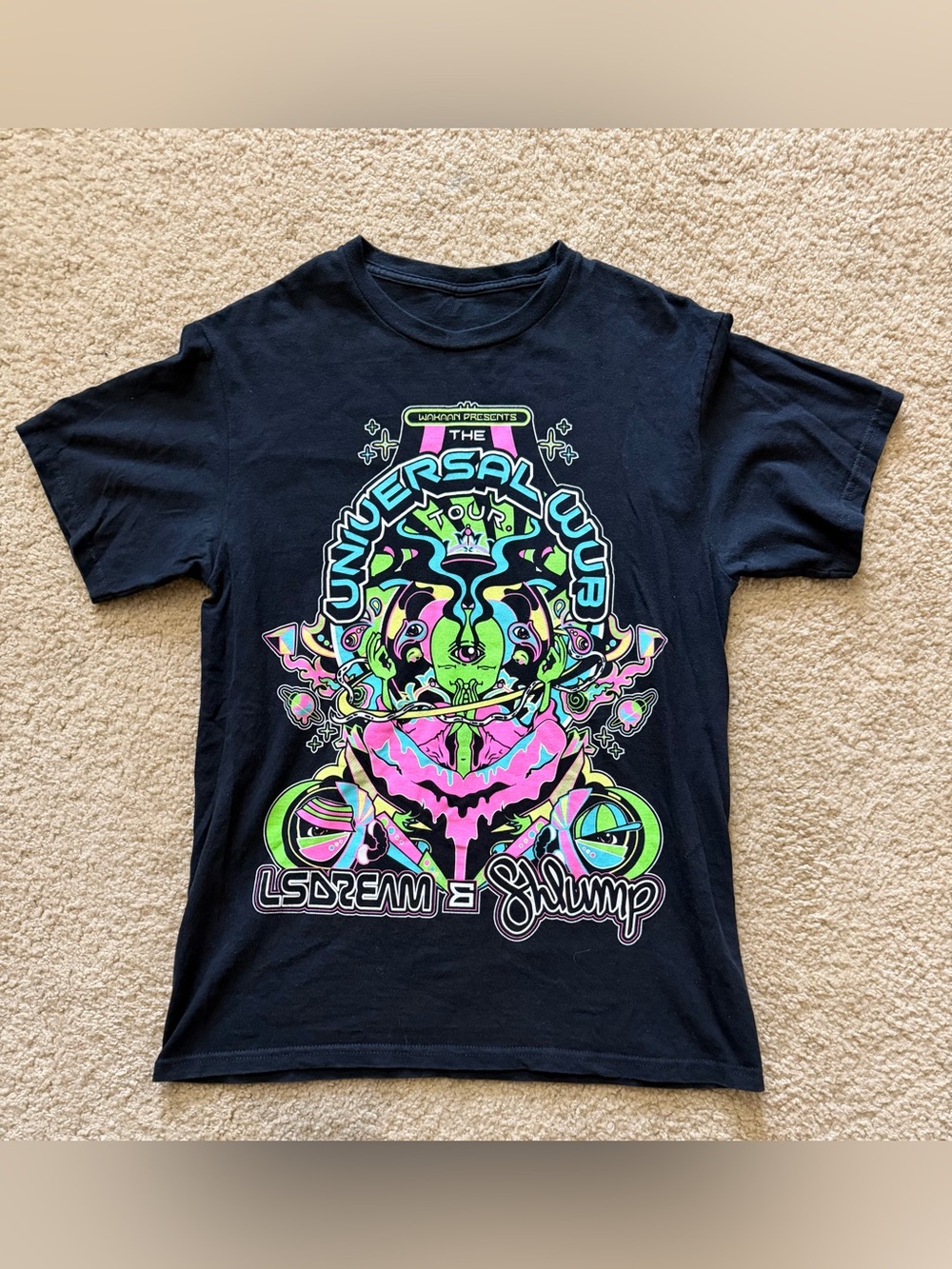 Shlump x LSDREAM Universal Wub Tour Tee Size L